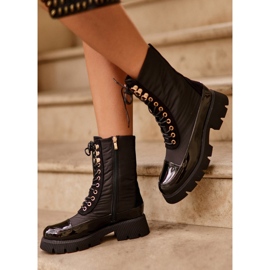 Botas de trabajador aislantes con tacón plano, Saranema negro 3