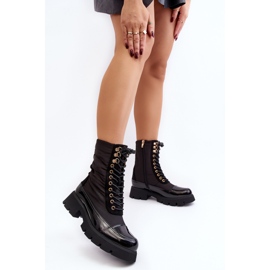 Botas de trabajador aislantes con tacón plano, Saranema negro 7