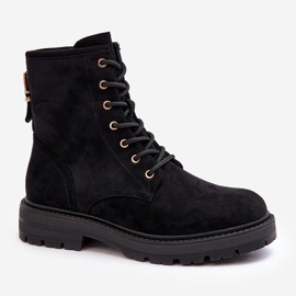 Botas Obreras Mujer Con Cremallera Negro Ninsuni 1