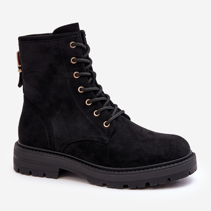 Botas Obreras Mujer Con Cremallera Negro Ninsuni 1