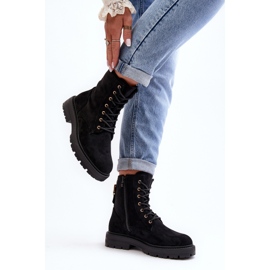 Botas Obreras Mujer Con Cremallera Negro Ninsuni 2