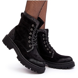 Botas Obrera Mujer Decoradas Con Cremallera Negro Santelia 12