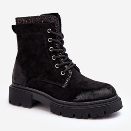 Botas Obrera Mujer Decoradas Con Cremallera Negro Santelia 5