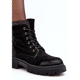 Botas Obrera Mujer Decoradas Con Cremallera Negro Santelia 8