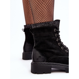Botas Obrera Mujer Decoradas Con Cremallera Negro Santelia 10