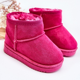 Botas de nieve aislantes para niños Fucsia Gooby rosado 4