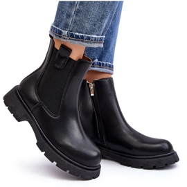 Botas Chelsea de mujer con cremallera, Negro Ramhel 10
