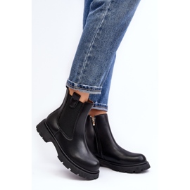 Botas Chelsea de mujer con cremallera, Negro Ramhel 4