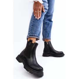 Botas Chelsea de mujer con cremallera, Negro Ramhel 7