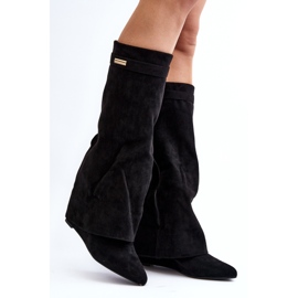 Botas Cuña Oculta Mujer Pattia Negro 1 Botas Cuña Oculta Mujer Pattia Negro 1