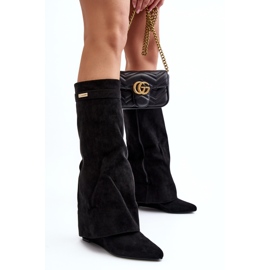 Botas Cuña Oculta Mujer Pattia Negro 3