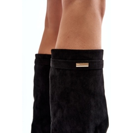 Botas Cuña Oculta Mujer Pattia Negro 4