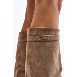 Botas Cuña Oculta Mujer Pattia Beige 6