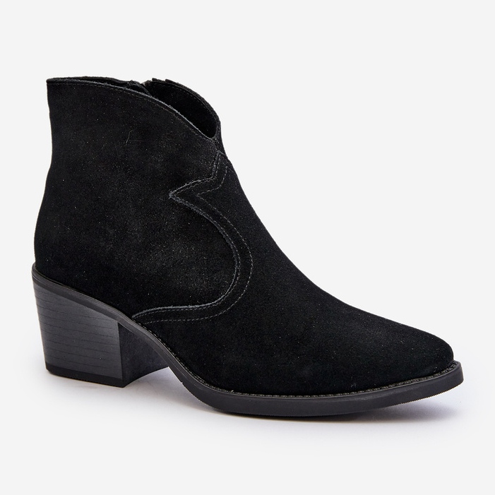 S.Barski Botas Cowboy Ante Con Cremallera D&amp;A SN622-29 Negro 1