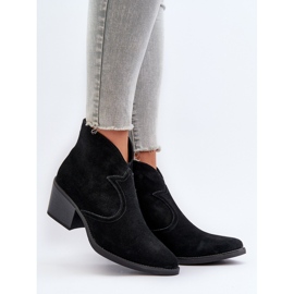 S.Barski Botas Cowboy Ante Con Cremallera D&amp;A SN622-29 Negro 2