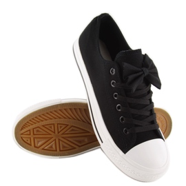 Deportivas de lona con lazo K-151 Negro 3