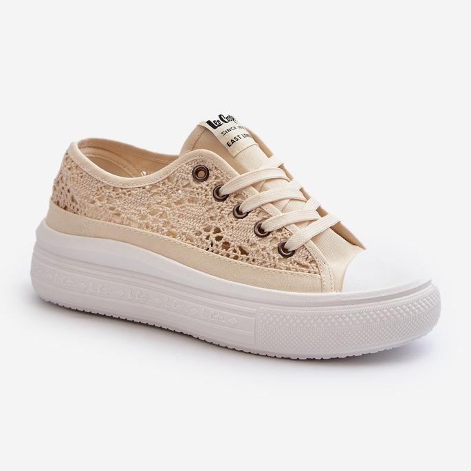 Zapatillas de Mujer con Cordones Lee Cooper LCW-23-44-1620 Beige 1