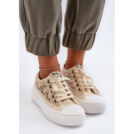 Zapatillas de Mujer con Cordones Lee Cooper LCW-23-44-1620 Beige 5