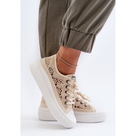 Zapatillas de Mujer con Cordones Lee Cooper LCW-23-44-1620 Beige 6