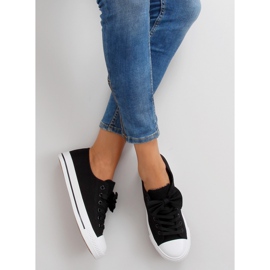 Deportivas de lona con lazo K-151 Negro 5