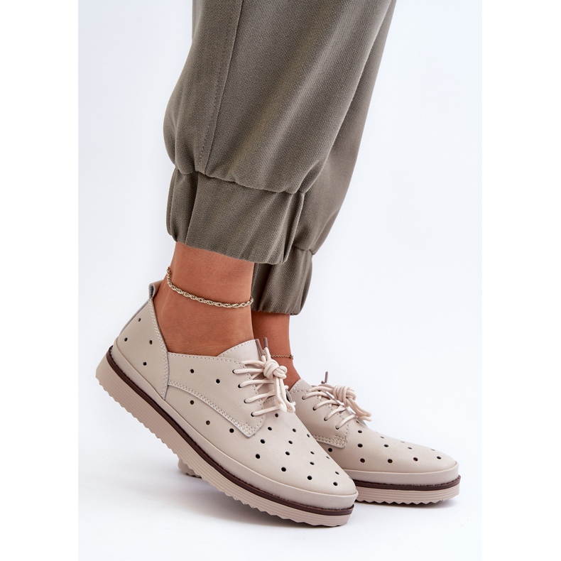 Zapatos Mujer Piel Beige S.Barski LR182 2 Zapatos Mujer Piel Beige S.Barski LR182 2