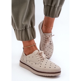 Zapatos Mujer Piel Beige S.Barski LR182 4