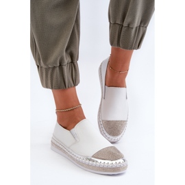 S.Barski Zapatos Mujer Piel con Plataforma Blanco D&amp;A LR370 4