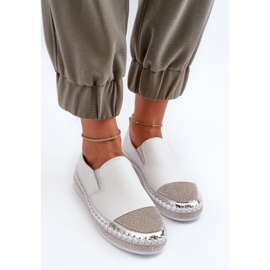 S.Barski Zapatos Mujer Piel con Plataforma Blanco D&amp;A LR370 5