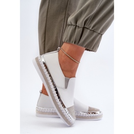 S.Barski Zapatos Mujer Piel con Plataforma Blanco D&amp;A LR370 6