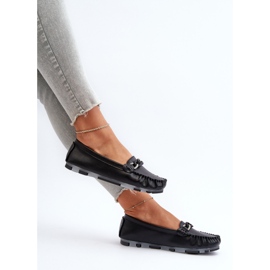 Mocasines Mujer Piel Con Adorno Negro S.Barski LR339 8