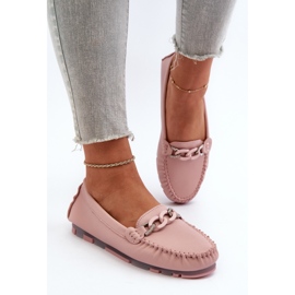 Mocasines Mujer Piel Con Adorno Rosa S.Barski LR339 rosado 5