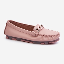 Mocasines Mujer Piel Con Adorno Rosa S.Barski LR339 rosado 2