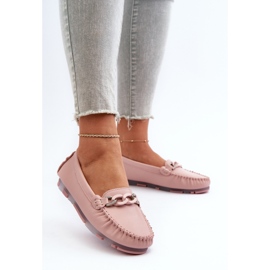 Mocasines Mujer Piel Con Adorno Rosa S.Barski LR339 rosado 4