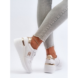 S.Barski Zapatillas Mujer Piel Cuña Blanco D&amp;A LR810 11