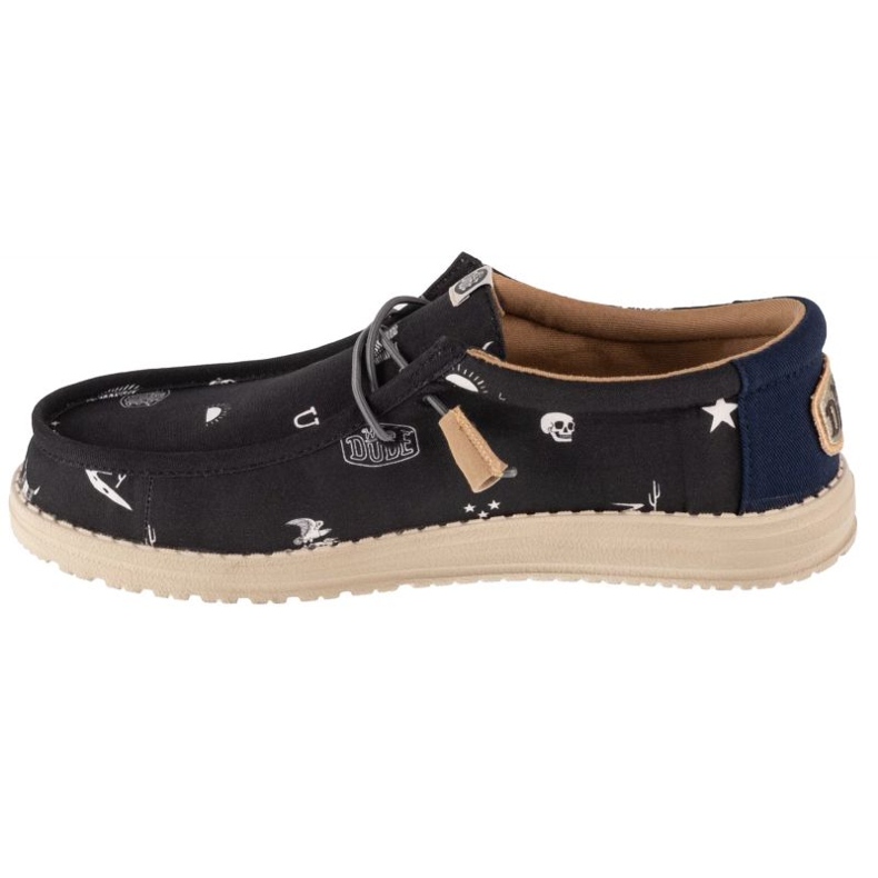 Zapatos Hey Dude Wally Stars N Skulls Print M 41284-001 negro 1 Zapatos Hey Dude Wally Stars N Skulls Print M 41284-001 negro 1
