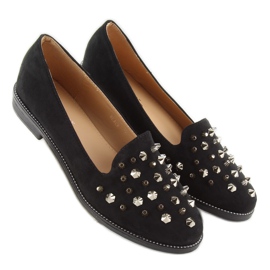 Mocasines Lordsy con tachuelas mb188-111 Negro 1