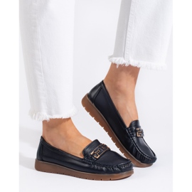 Mocasines de mujer azul marino 1