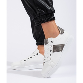 Deportivas blancas mujer blanco 1