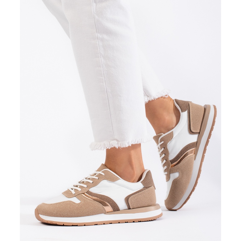 Deportivas mujer beige 2
