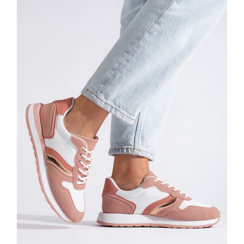 Zapatillas deportivas de mujer, rosa. 2