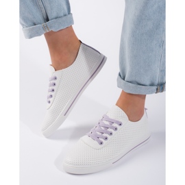 Deportivas mujer caladas blanco 2