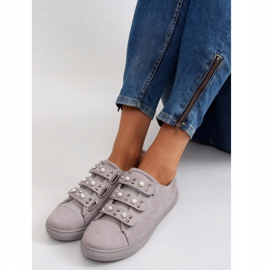 Deportivas con perlas l1078 Gris 5