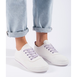 Deportivas mujer caladas blanco 1