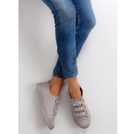 Deportivas con perlas l1078 Gris 1