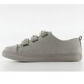 Deportivas con perlas l1078 Gris 3