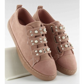 Deportivas con perlas l1078 Rosa rosado 1