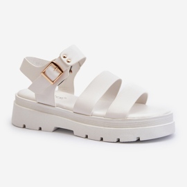 Sandalias De Mujer Con Suela Maciza, Nicarda Blanca blanco 1