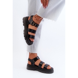 Sandalias de Mujer con Suela Gruesa, Negro Nicarda 7