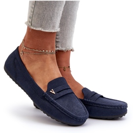 Mocasines Clásicos Mujer Azul Marino Iramarie 9