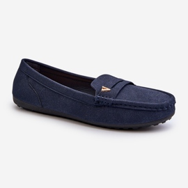Mocasines Clásicos Mujer Azul Marino Iramarie 1